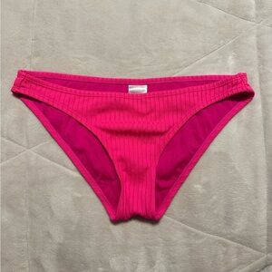 Target - Neon Pink Ribbed Bikini Bottom